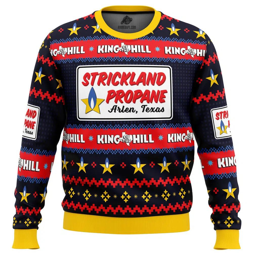 Strickland Propane Arlen Texas King of The Hill Ugly Christmas Sweater