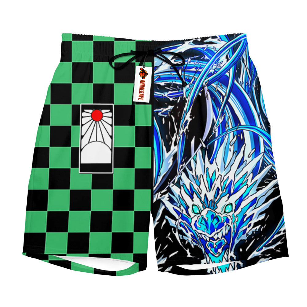 Tanjiro Water Breathing Board Shorts Custom Style 2504 Demon Slayer