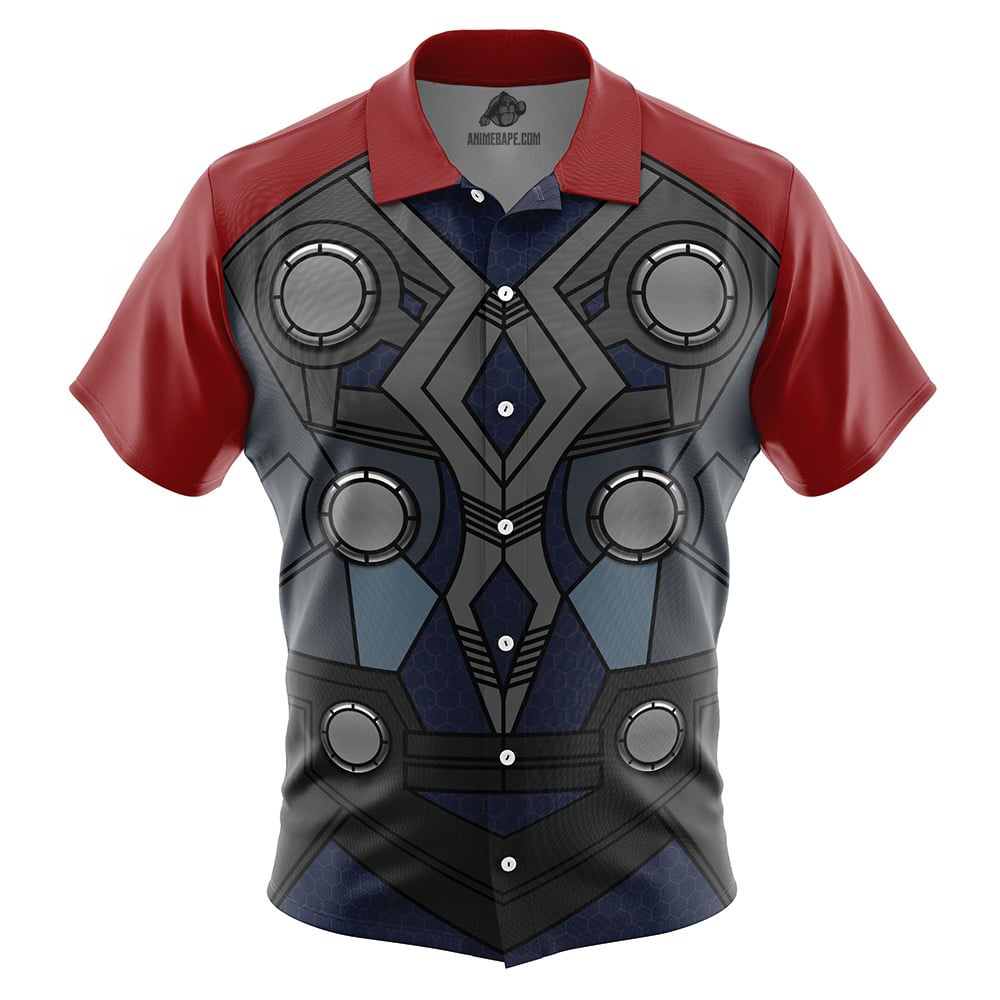 Thor Marvel Button Up Hawaiian Shirt