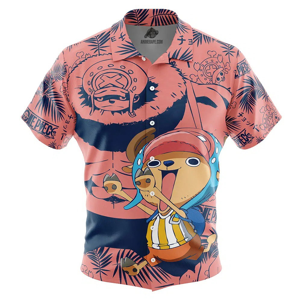 Tony Tony Chopper Aloha One Piece Button Up Hawaiian Shirt