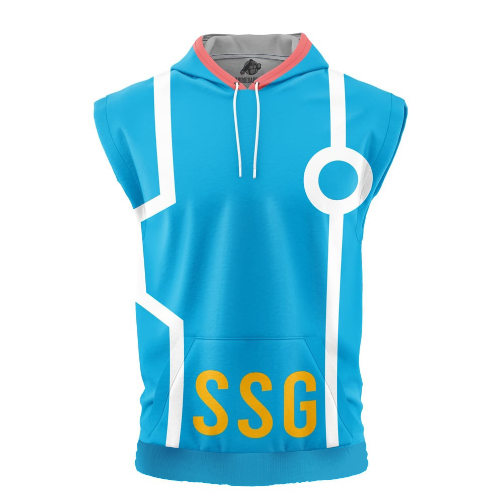 Tony Tony Chopper Egghead Outfit One Piece Cut Off Sleeveless Workout Hoodie