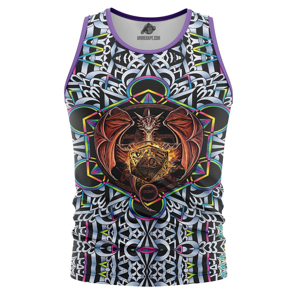 Trippy Dungeons and Dragons Tank Top