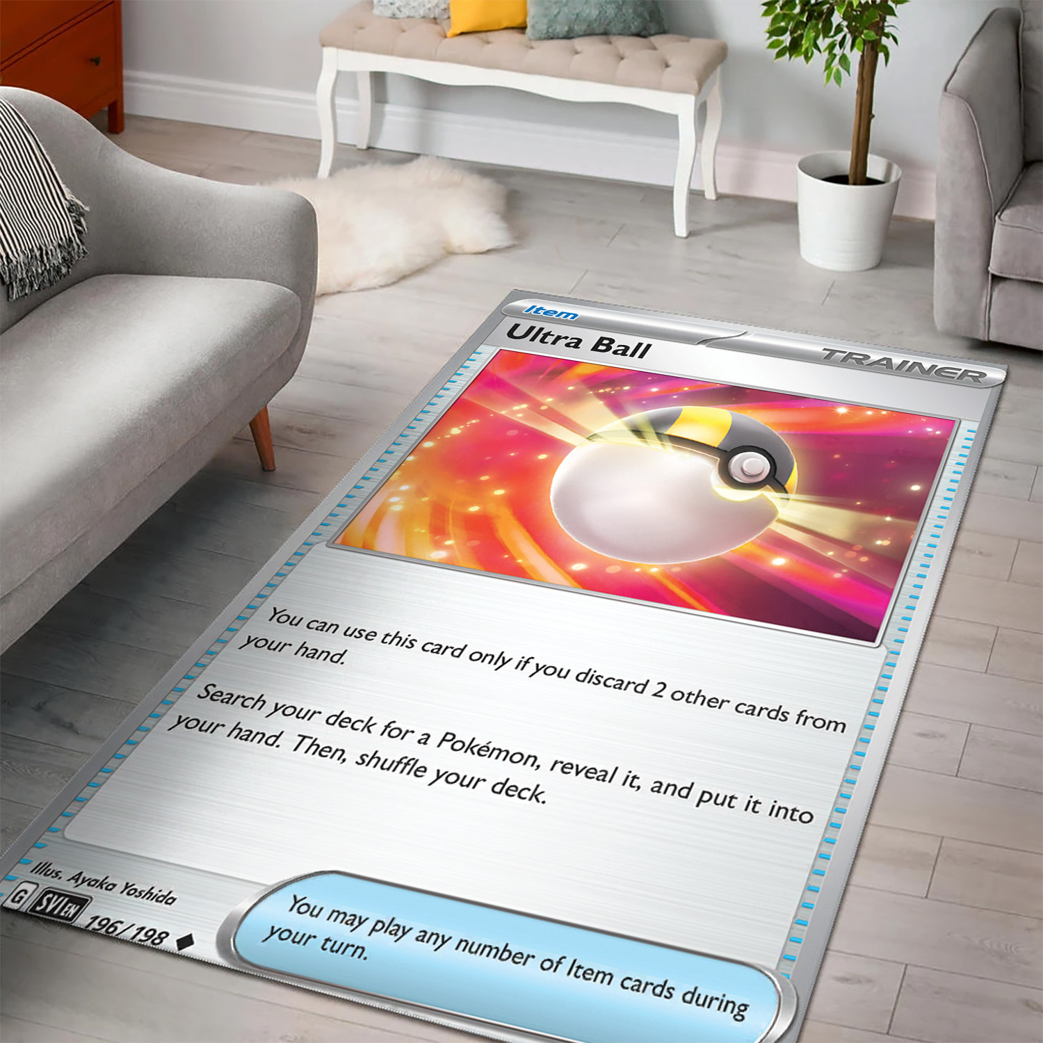 Ultra Ball Pokemon Rug