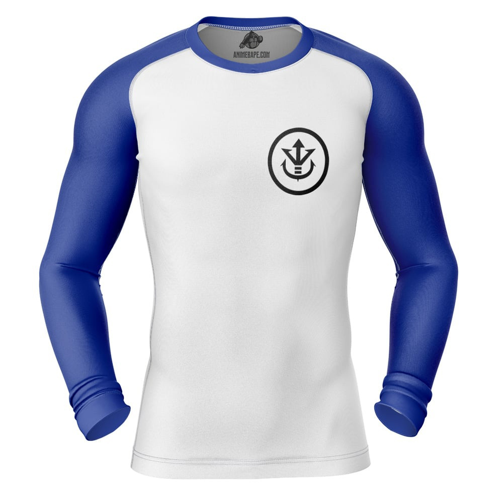 Vegeta Dragon Ball Z Long Sleeve Rash Guard Compression Shirt