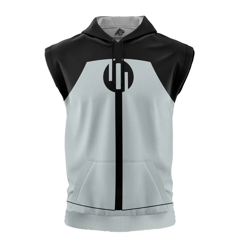 Viltrumite Black Invincible Cut Off Sleeveless Workout Hoodie