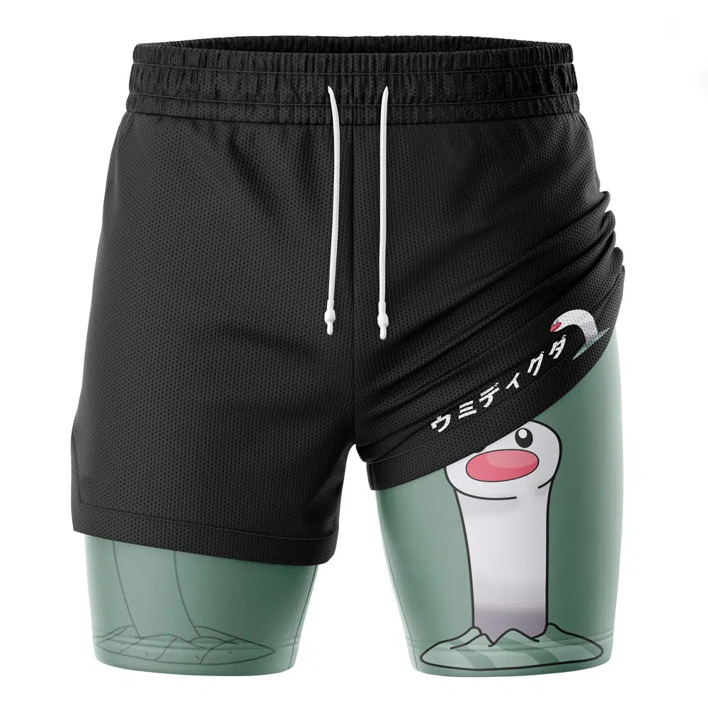 Wiglett Pokemon Compression Workout Training Shorts (2-in-1)