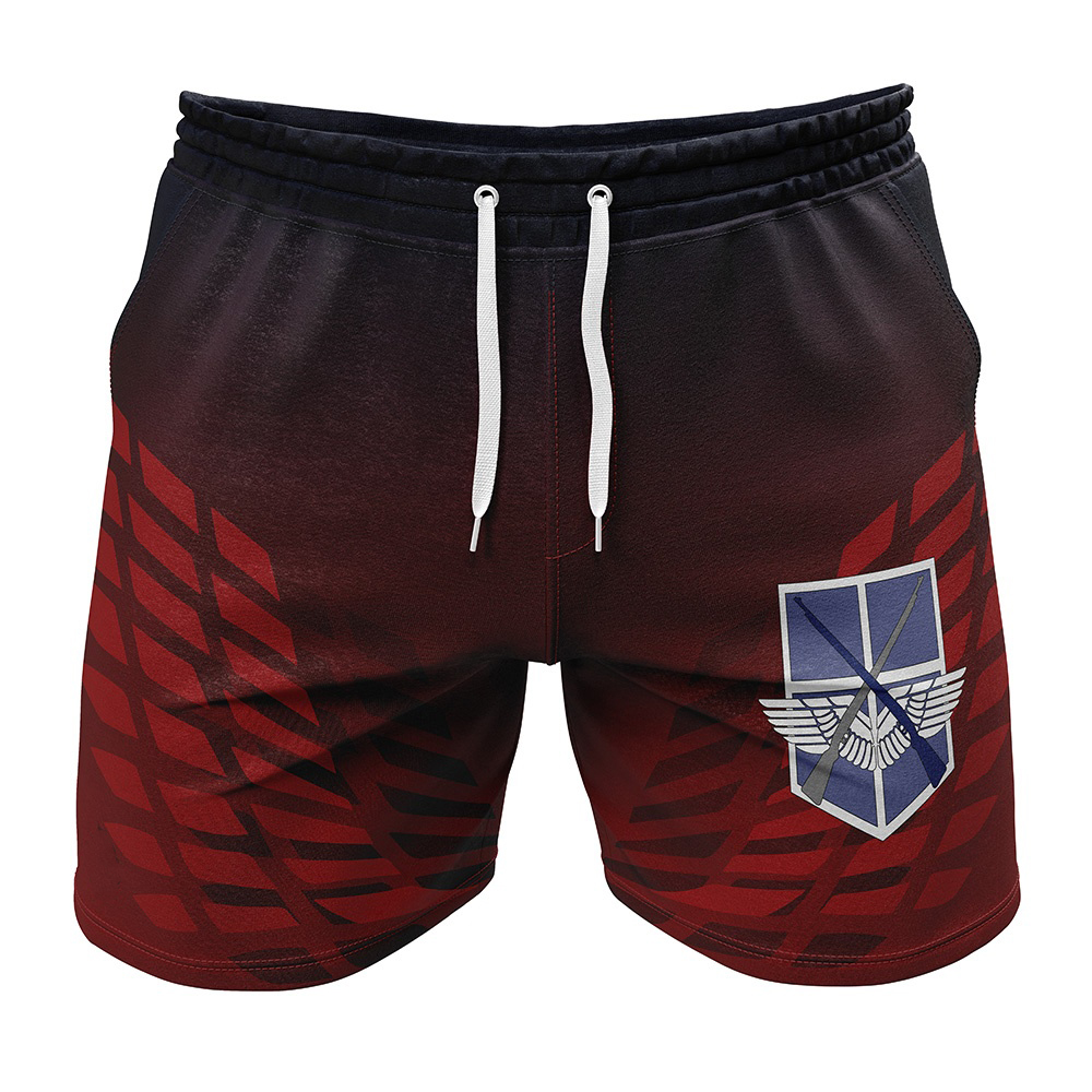 Yeagerist Police Attack on Titan Gym Shorts