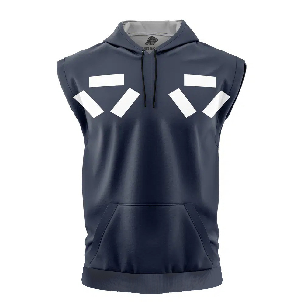 Zoro Egghead Outfit One Piece Cut Off Sleeveless Workout Hoodie