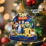 Celebrate 30 Years of Adventure! Toy Story Gift for Fans Custom Name Christmas Acrylic Ornament - Image 3