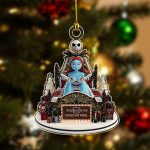 I Fing Love You (Either Way) The Nightmare Before Couple Custom Name Christmas Acrylic Ornament