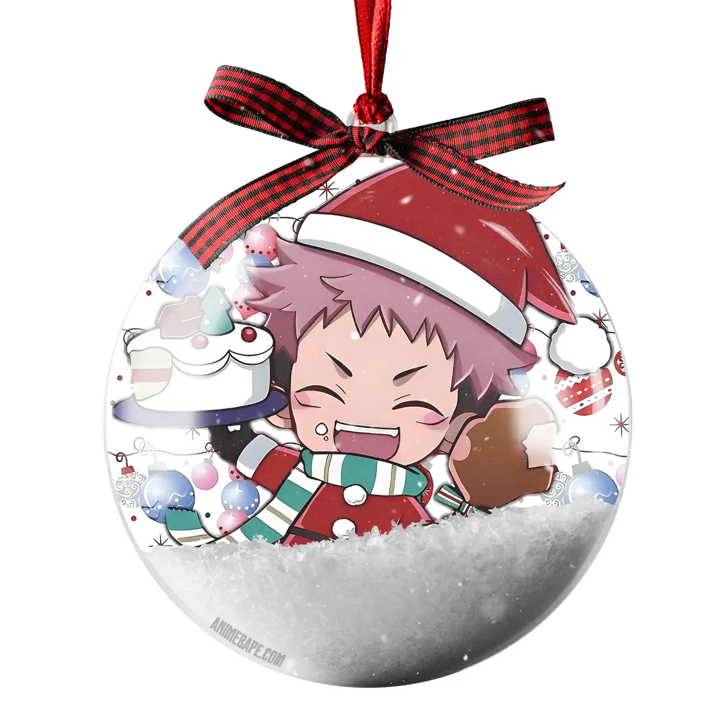 Yuji Itadori Jujutsu Kaisen V2 Christmas Bauble Ornament