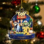 Celebrate 30 Years of Adventure! Toy Story Gift for Fans Custom Name Christmas Acrylic Ornament