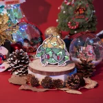 Bulbasaur Pokemon Wood Shattered Glass Hologram Ornament - Image 2