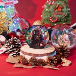 Darth Vader Star Wars Wood Shattered Glass Hologram Ornament - Image 3