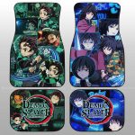 Demon Slayer Car Mats Tanjiro And Giyuu Car Floor Mats Demon Slayer Anime Car Floor Mats