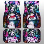 Harley Quinn Car Mats DC Harley Quinn From Suicide Squad Anime Style Car Floor Mats