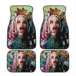 Harley Quinn Car Mats DC Harley Quinn From Suicide Squad Comic Style Car Floor Mats