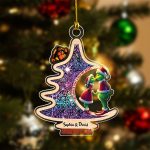 Personalized Grinch Couple Custom Names Valentine's Day Gifts Custom Name Christmas Acrylic Ornament