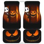 The Nightmare Before Christmas Car Mats Chibi Jack Skellinton Hides In The Wood Car Floor Mats