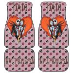 The Nightmare Before Christmas Car Mats Date Halloween Jack And Sally Heart Pattern Car Floor Mats