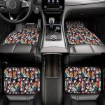 The Nightmare Before Christmas Car Mats Jack Skellington And Sally Doodle Pattern Car Floor Mats - Image 2