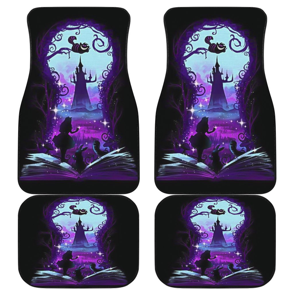 Alice In Wonderland Car Mats Alice In The Wonderland Book Art Car Floor Mats