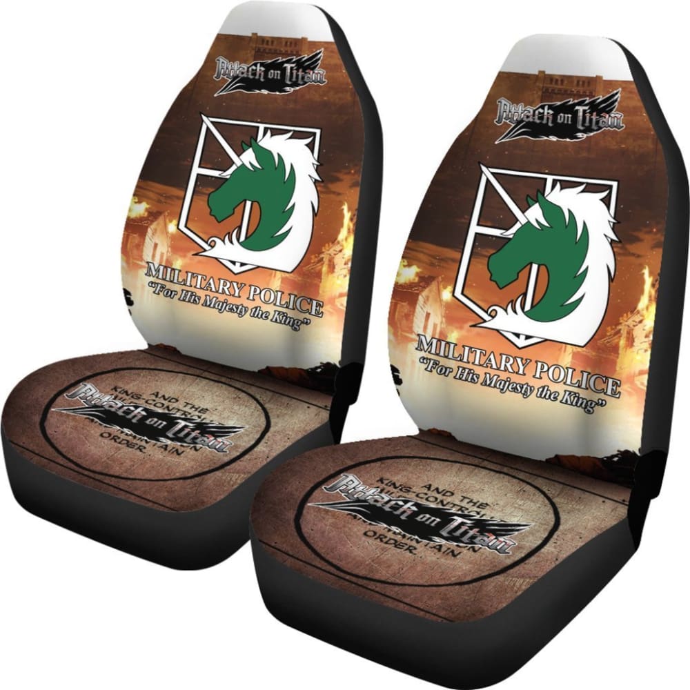 Attack On Titan Car Seat Covers Attack On Titan Military Police Symbol Seat Covers
