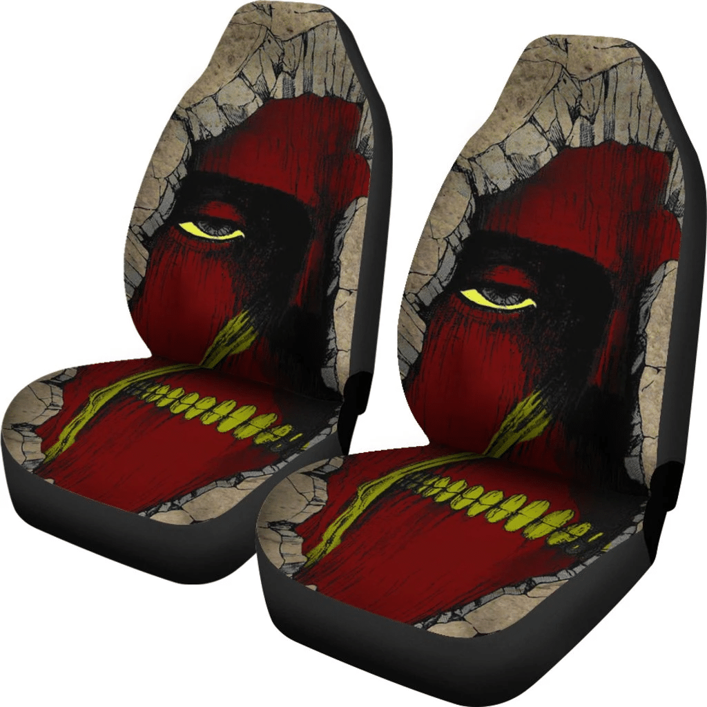 Attack On Titan Car Seat Covers Titan Face Under The Wall Seat Covers