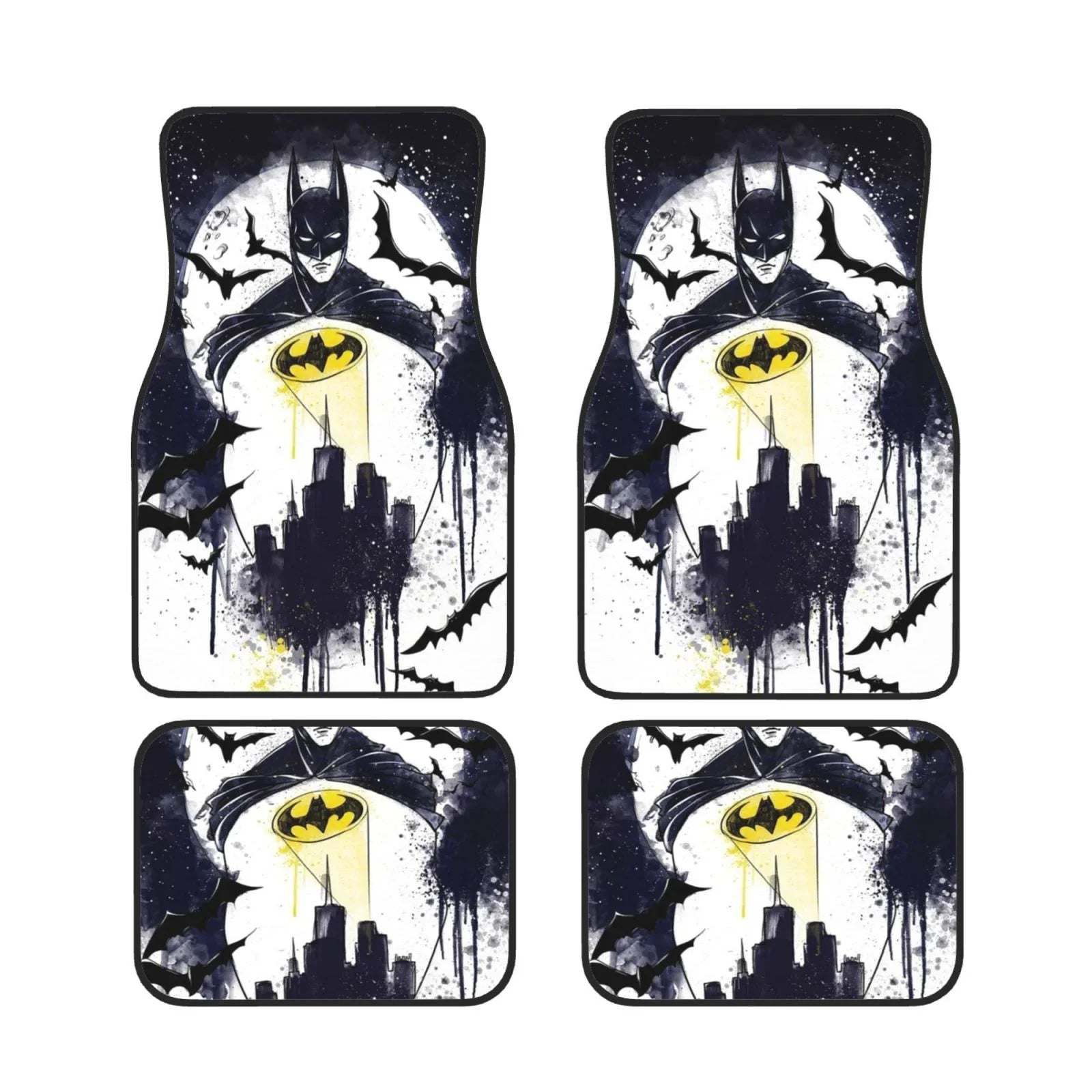 Batman Car Mats DC Batman Arkham City Drawing Art Car Floor Mats