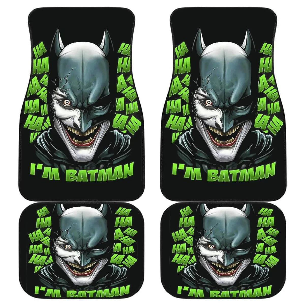 Batman Car Mats DC I'm Batman Villains Laughing Pattern Car Floor Mats