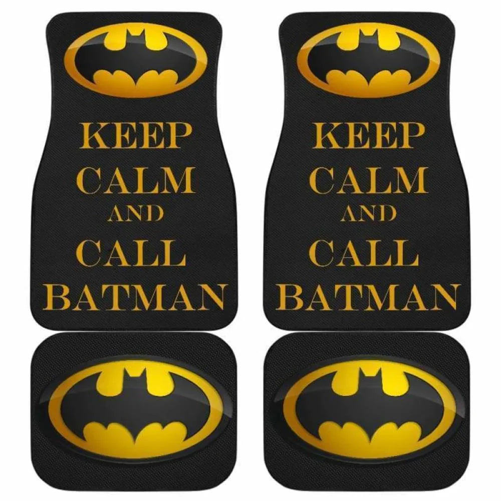 Batman Car Mats DC Keep Calm And Call Batman Car Floor Mats