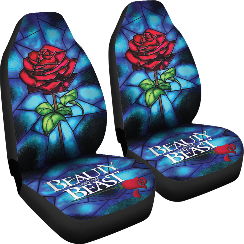 Beauty And The Beast Car Seat Covers DisneyRose Stained Glass Seat Covers