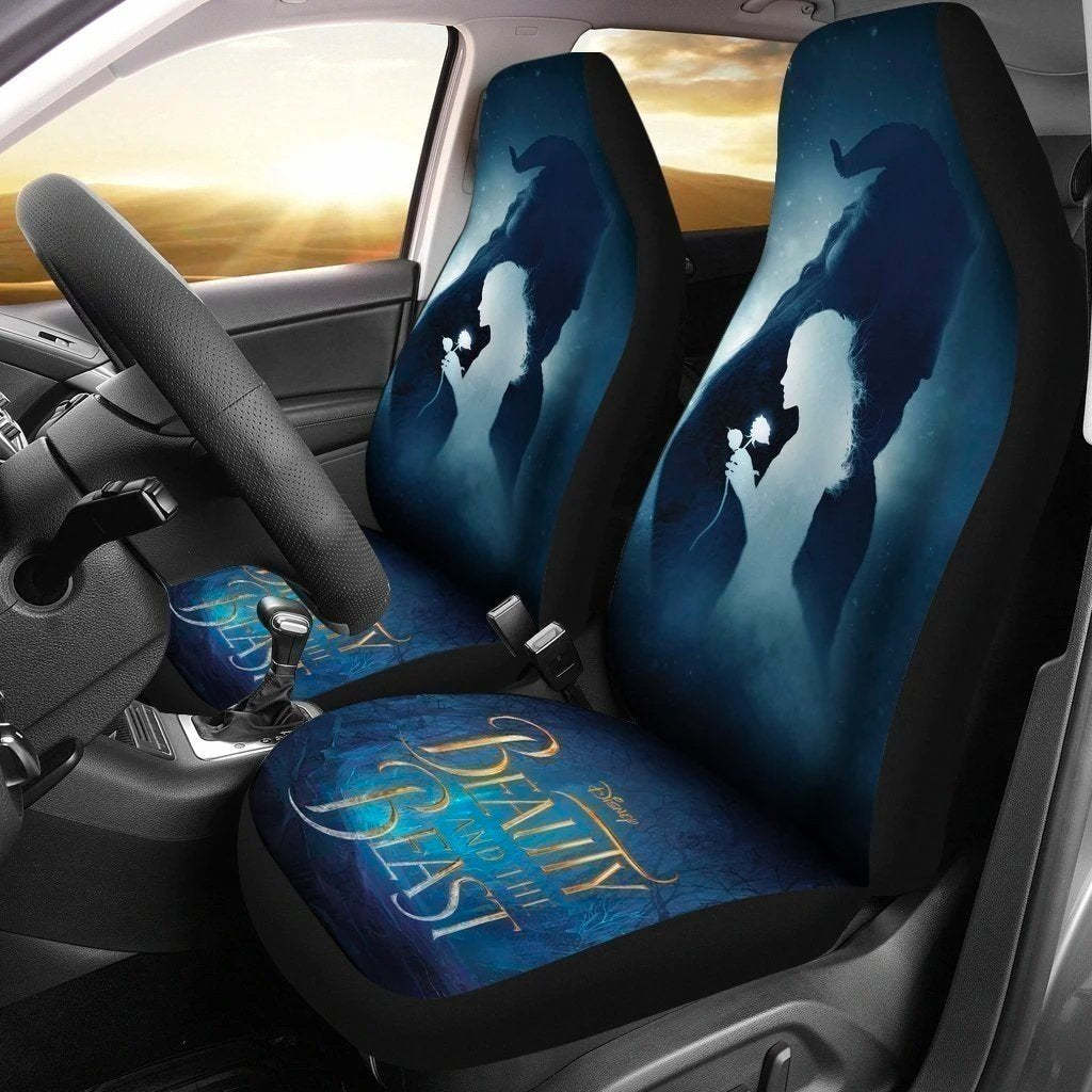 Beauty And The Beast Car Seat Covers DisneySilhouette Seat Covers