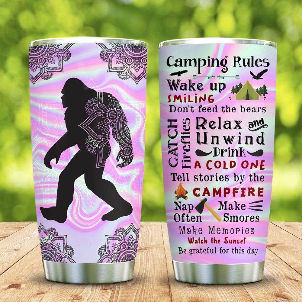 Bigfoot Camping Bigfoot Camping Rule 20 oz Tumbler