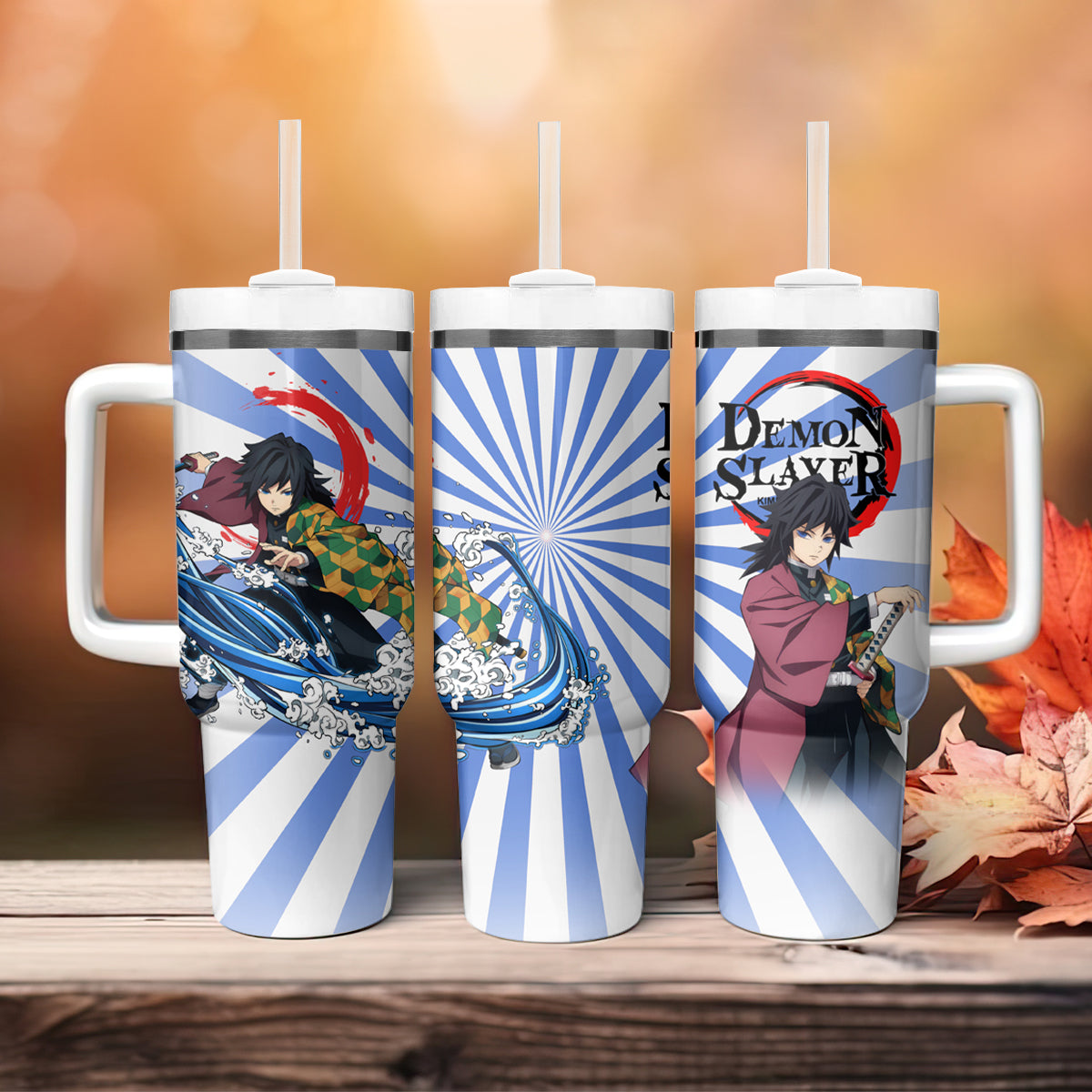 Demon Slayer Hashira Giyu Tomioka Large Tumbler