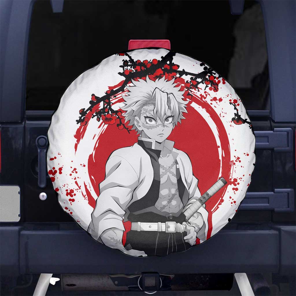Demon Slayer Spare Tire Cover Demon Slayer Sanemi Cherry Blossom Pattern Tire Covers