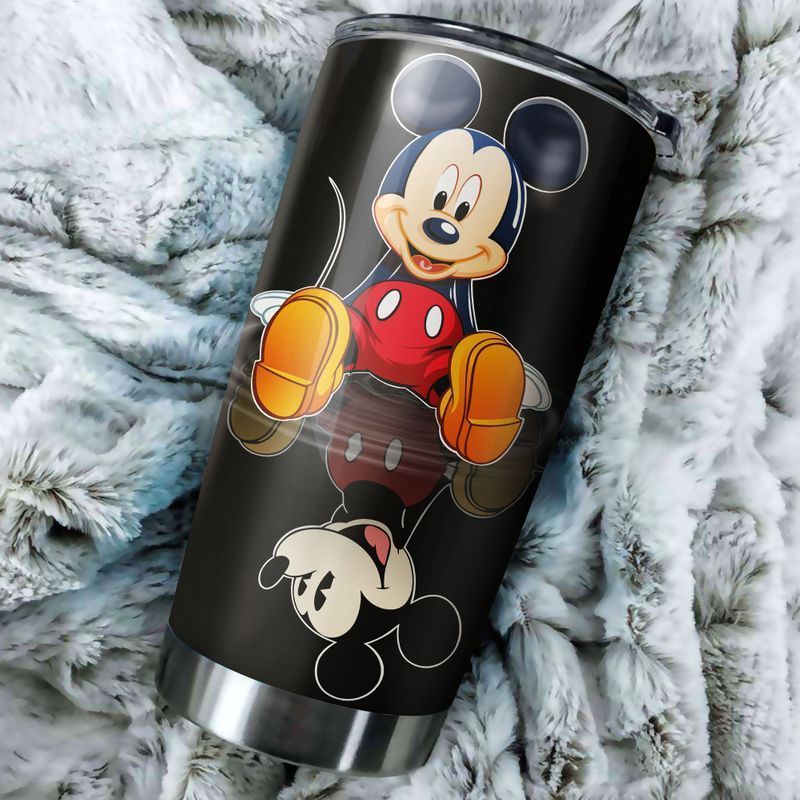 Disney Mickey MouseTumbler Mickey Mouse Past And Present Through Water 20 oz Tumbler