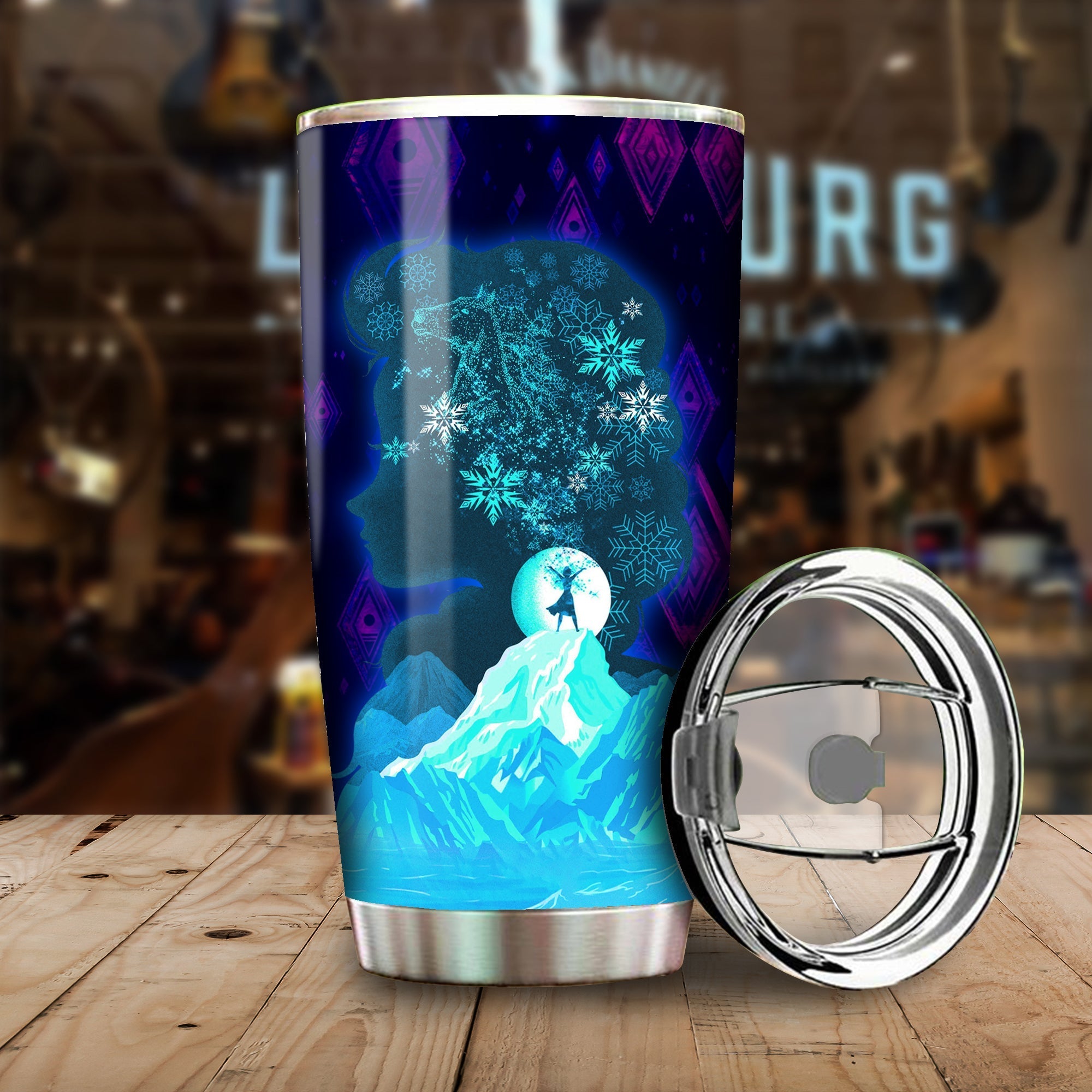 Disney Frozen The Cold Never Bothered Me Anyway Awesome Disney Frozen 20 oz Tumbler