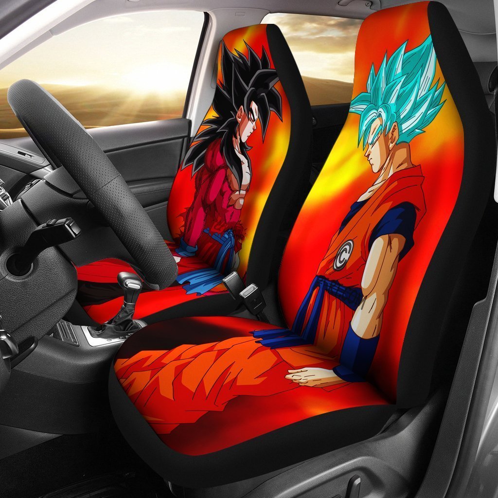 Dragon Ball Car Seat Covers Goku Super Saiyan 4 Vs Goku Super Saiyan Seat Covers