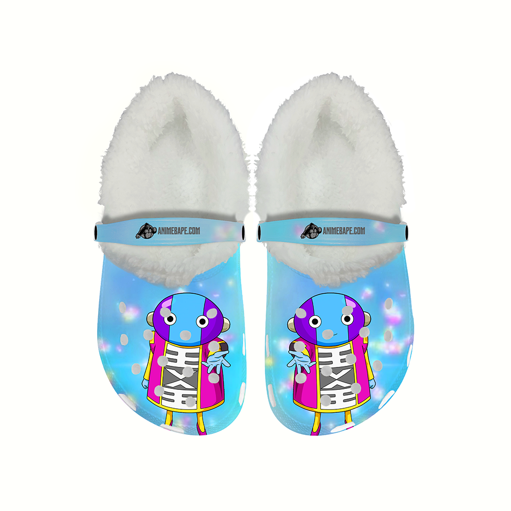Grand Zeno Dragon Ball Cozy Winter Fleece Clogs