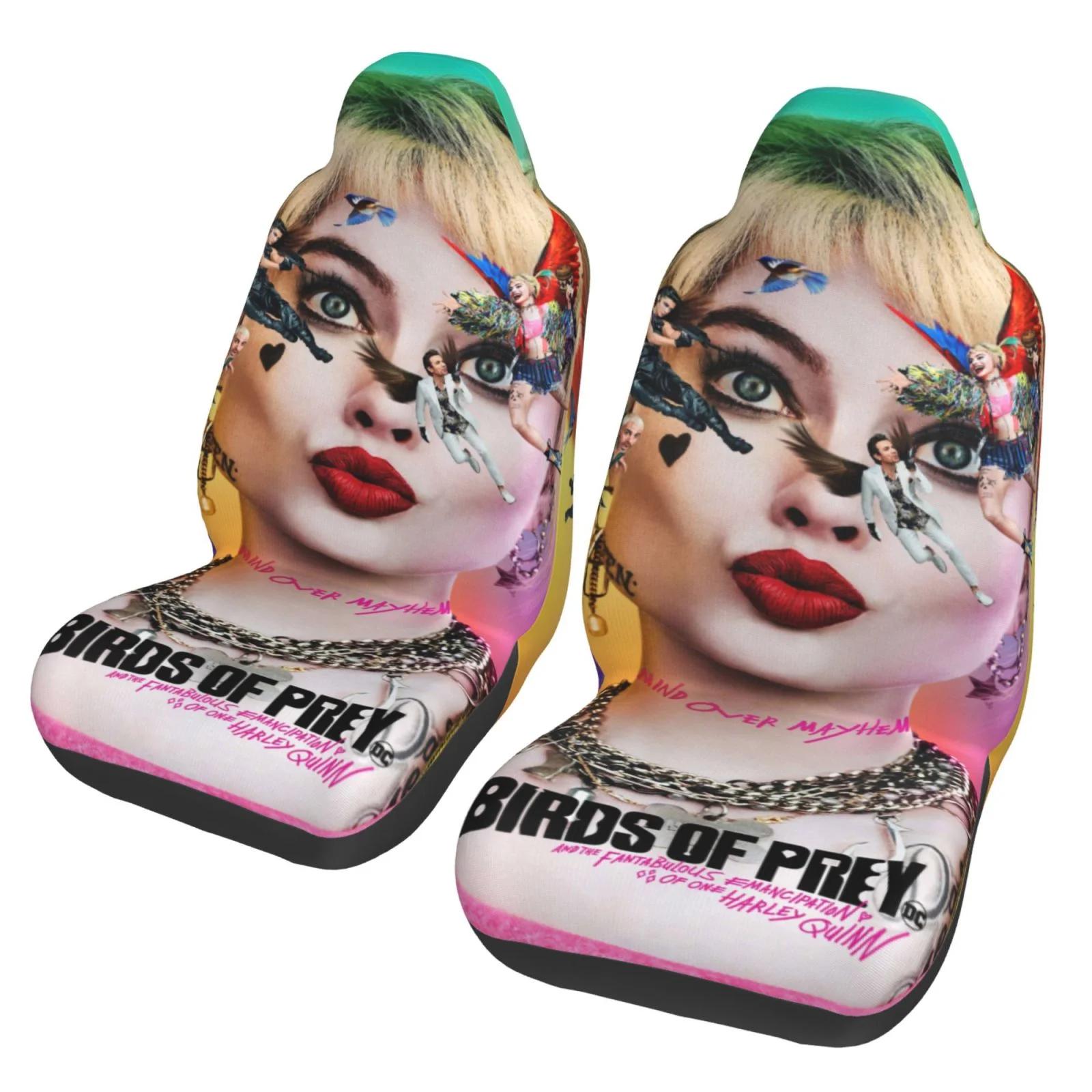 Harley Quinn Car Seat Covers DC Birds Of Prey Harley Quinn Seat Covers