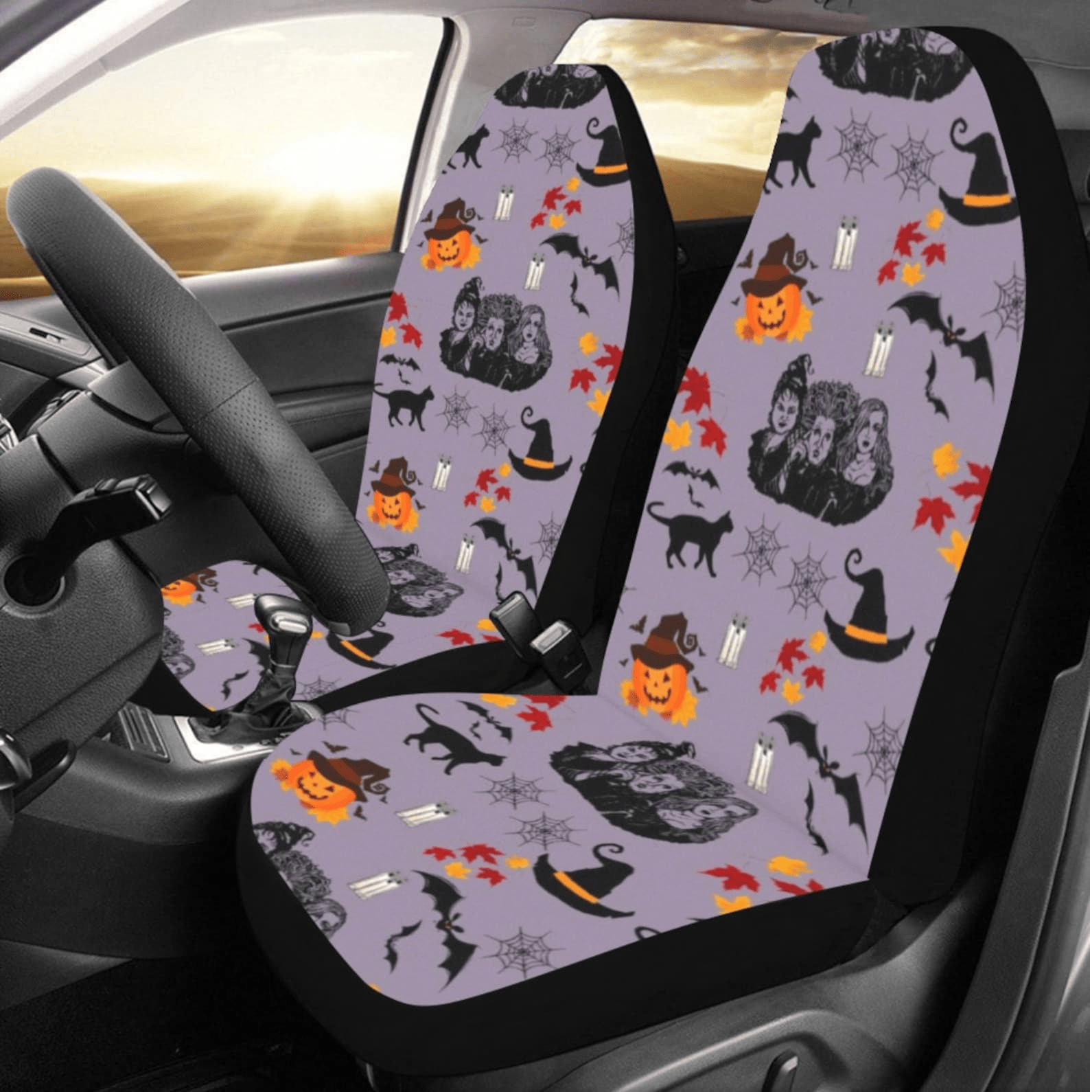 Hocus Pocus Car Seat Covers Hocus Pocus Characters Witch Pattern Seat Covers