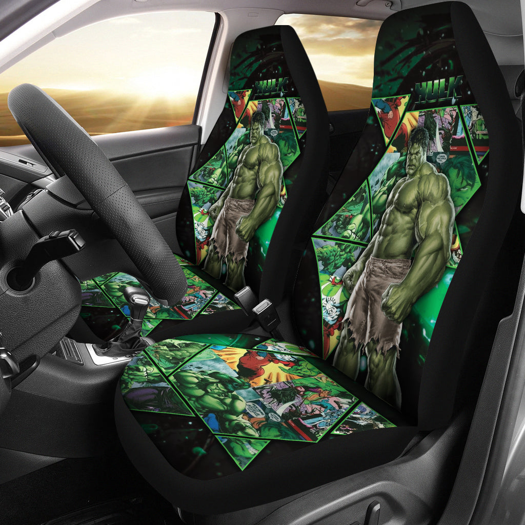 Hulk Car Seat Covers Marvel Hulk Comic Graphic Seat Covers