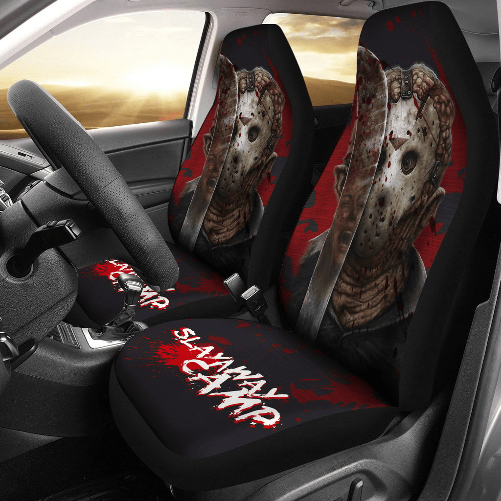 Jason Voorhees Car Seat Covers Slay Away Camp Jason Voorhees Seat Covers