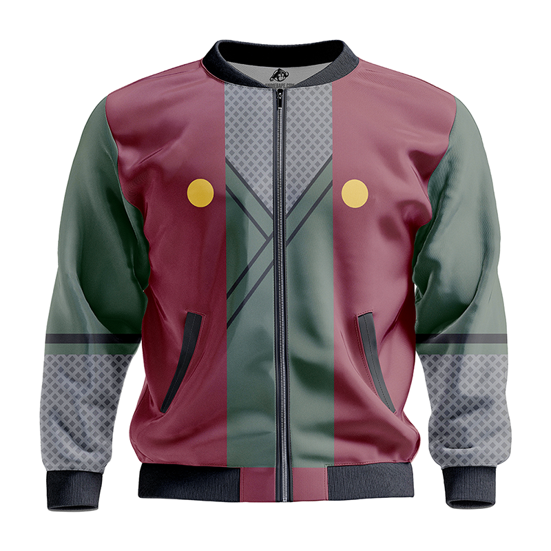 Jiraiya Uniform Naruto Cozy Quilt Bomber Jacket