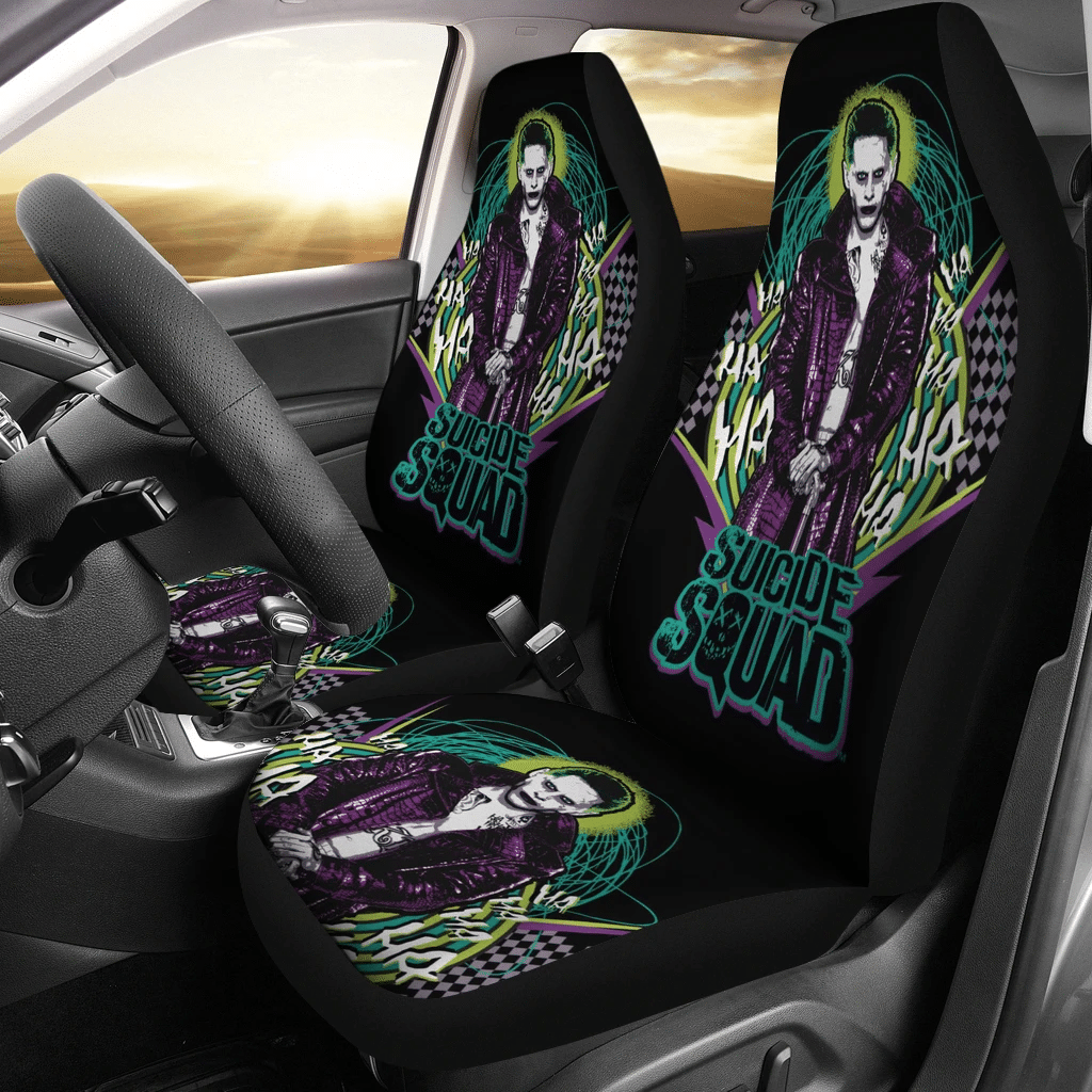 Joker Car Seat Covers Suicide Squad Joker Villain Graphic Seat Covers