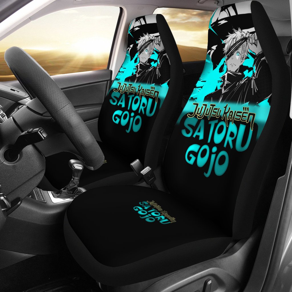 Jujutsu Kaisen Car Seat Covers Satoru Gojo Sensei Fighting Scene Seat Covers