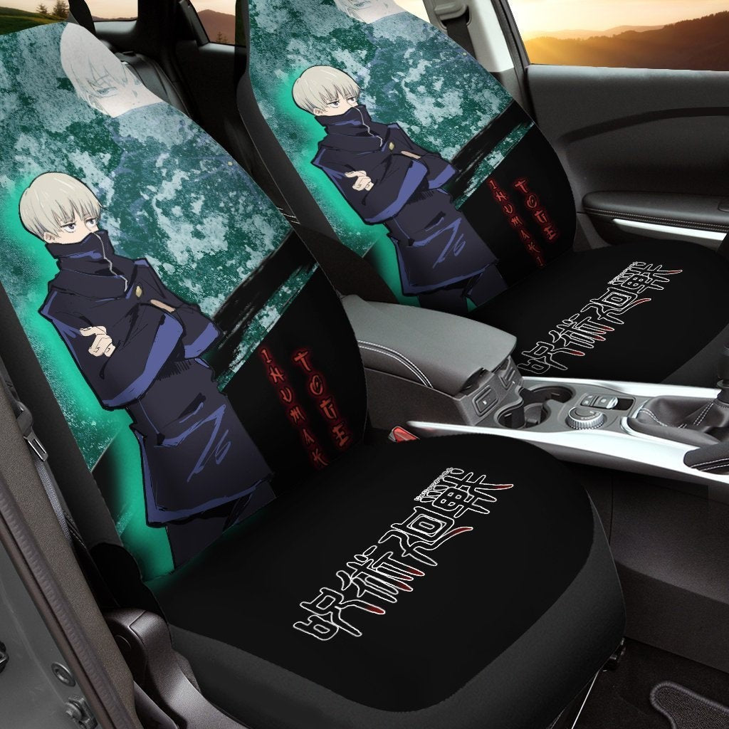 Jujutsu Kaisen Car Seat Covers Toge Inumaki Graphic Jujutsu Kaisen Seat Covers