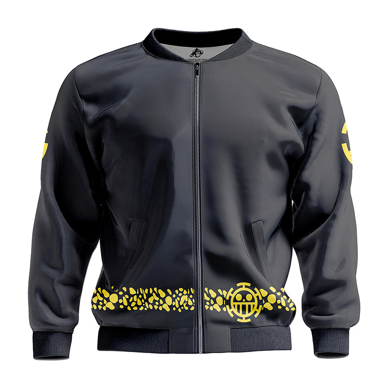 Law Punk Hazard Outfit One Piece Pirates Cozy Quilt Bomber Jacket