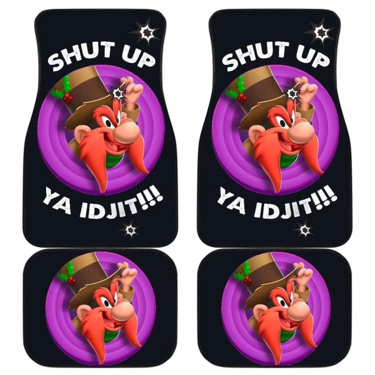 Looney Tunes Car Floor Mats Looney Tunes Yosemite Sam Shut Up Ya IDGJIT Car Mats